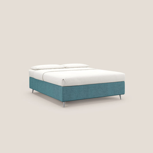 Febe sommier compatto con grande capienza del contenitore in tessuto impermeabile T03 azzurro 