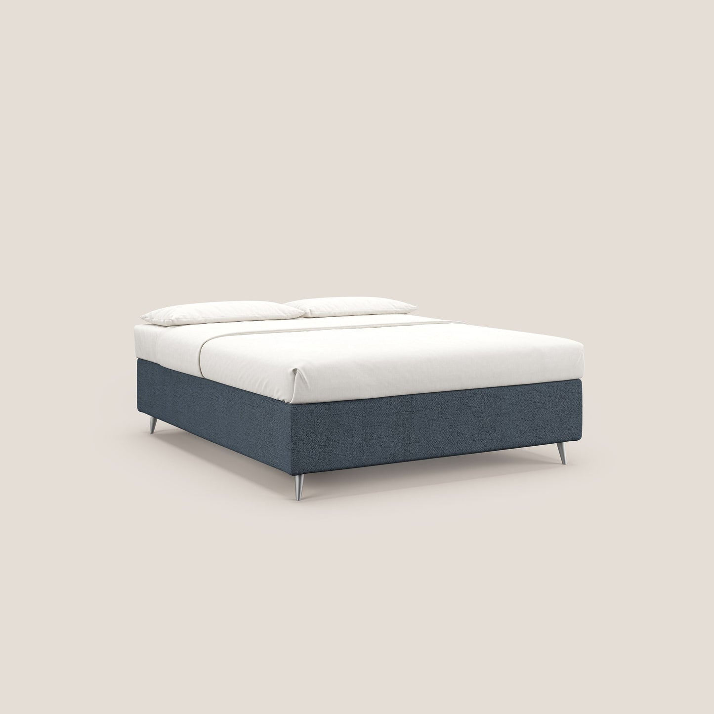 Febe sommier compatto con grande capienza del contenitore in tessuto impermeabile T03 blu 