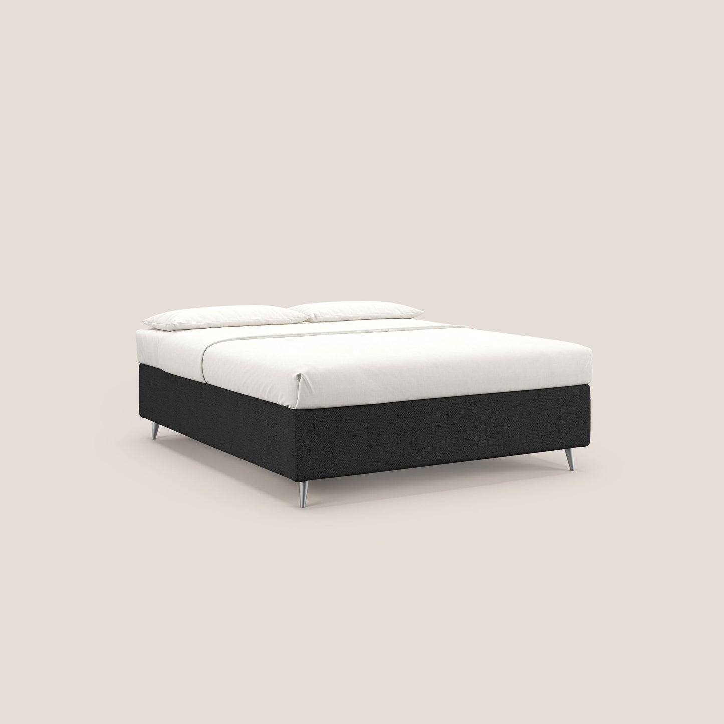 Febe sommier compatto con grande capienza del contenitore in tessuto impermeabile T03 antracite 