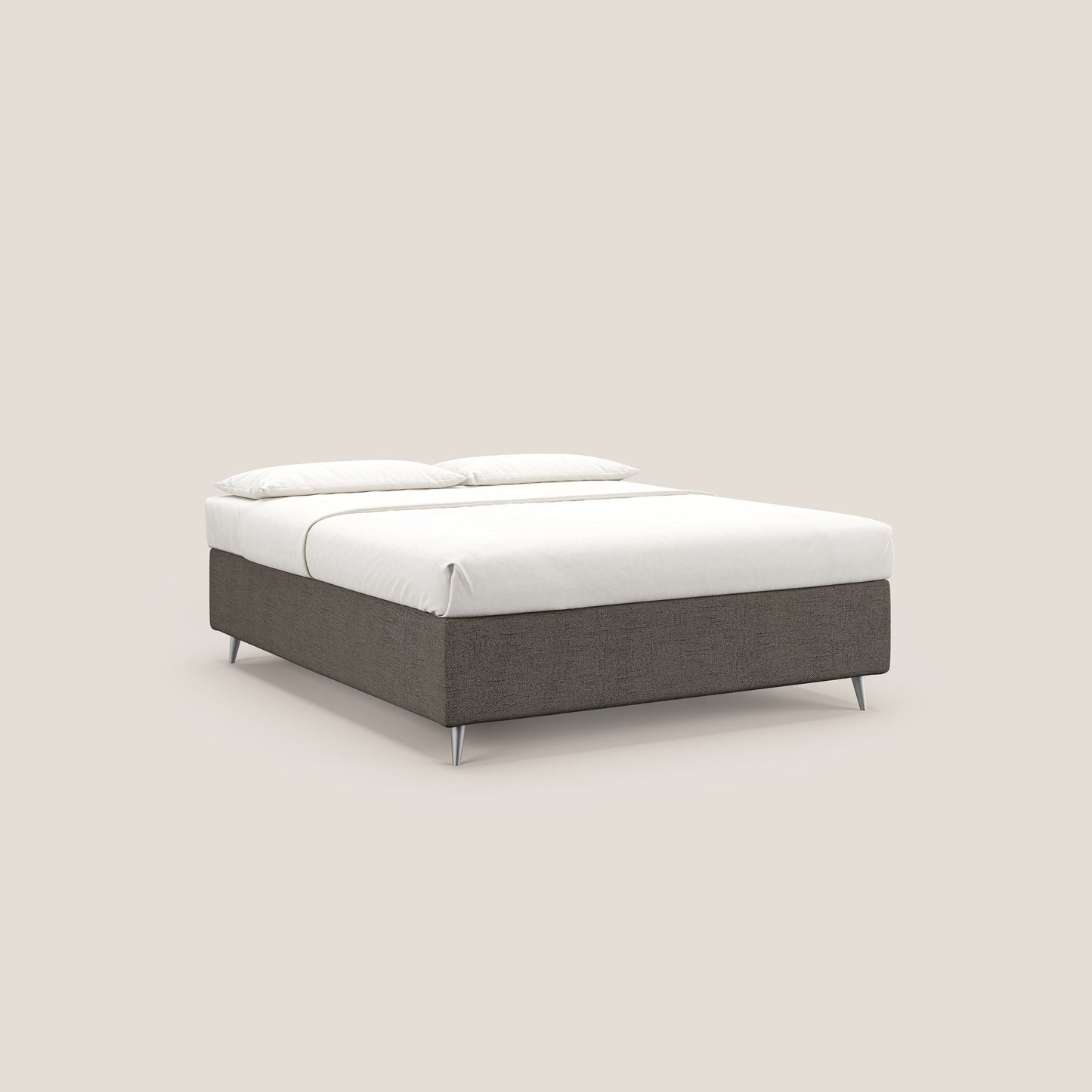 Febe sommier compatto con grande capienza del contenitore in tessuto impermeabile T03 talpa 