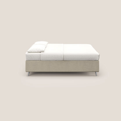 Febe sommier compatto per materasso 160x190 cm - grande capienza del contenitore in tessuto impermeabile T03 beige 