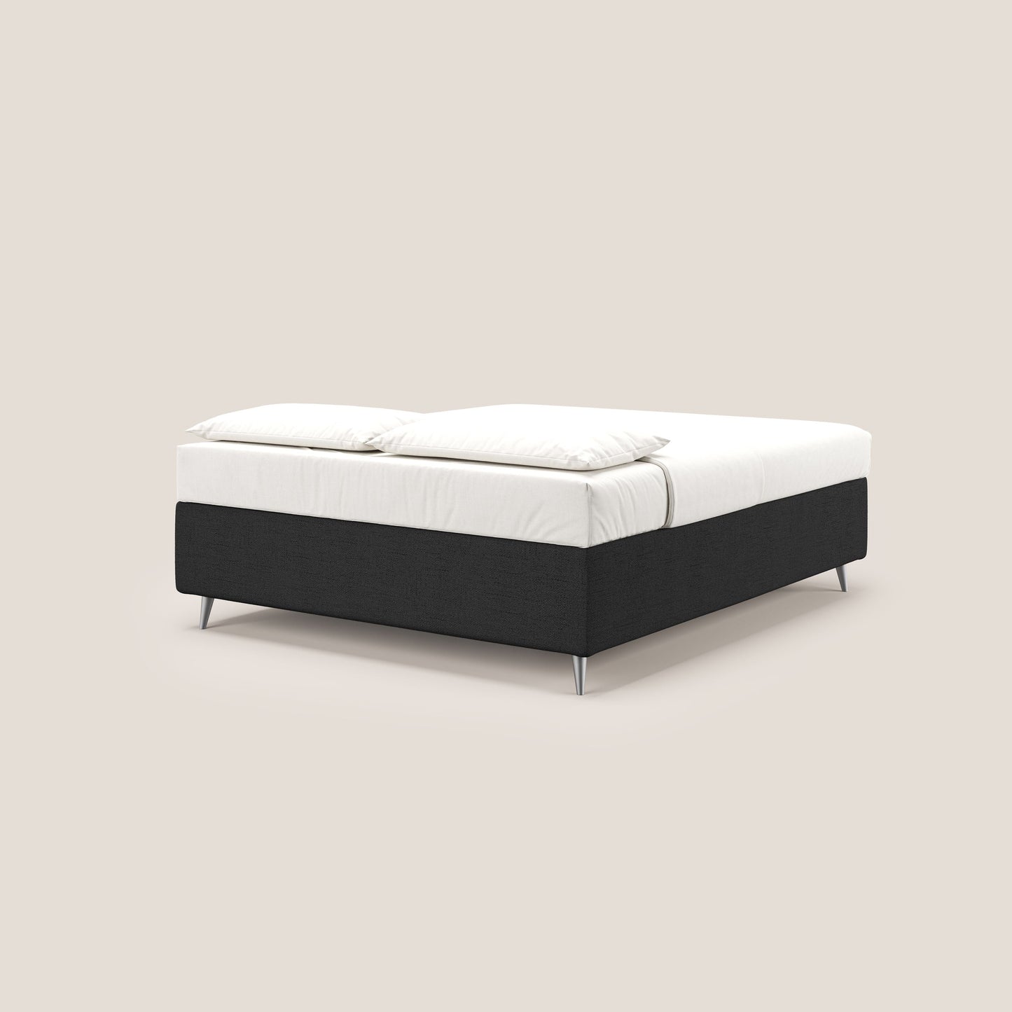 Febe sommier compatto con grande capienza del contenitore in tessuto impermeabile T03 antracite 