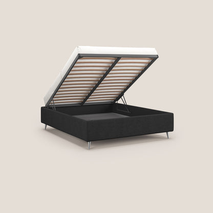 Febe sommier compatto con grande capienza del contenitore in tessuto impermeabile T03 antracite 