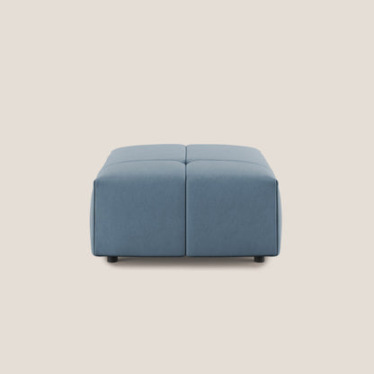 Pouf Giotto in morbida microfibra effetto velluto impermeabile idrorepellente T09 carta da zucchero 