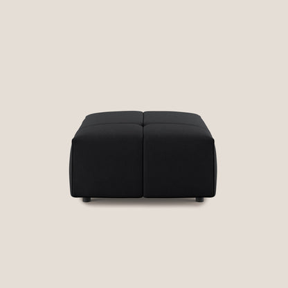 Pouf Giotto in morbida microfibra effetto velluto impermeabile idrorepellente T09 antracite 