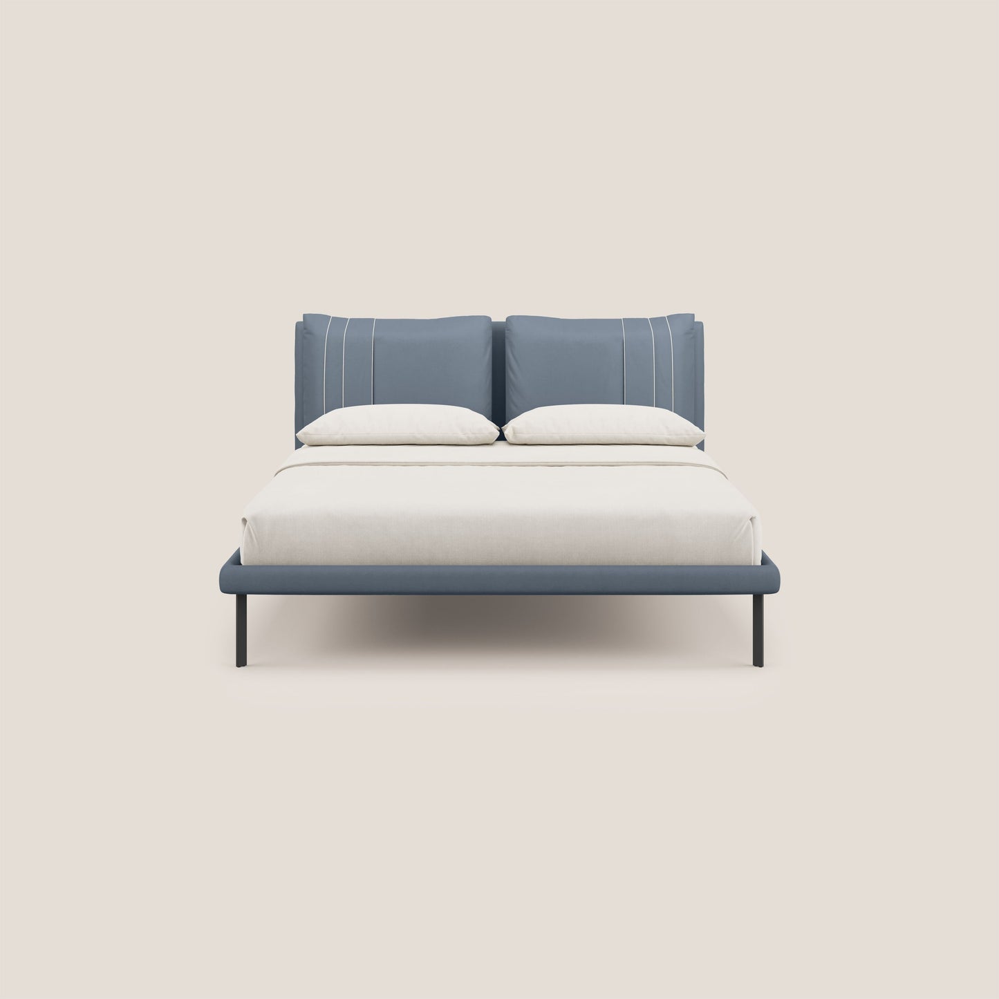 Giselle letto moderno con cuscini testata regolabile con tasche in microfibra impermeabile T11 carta da zucchero 