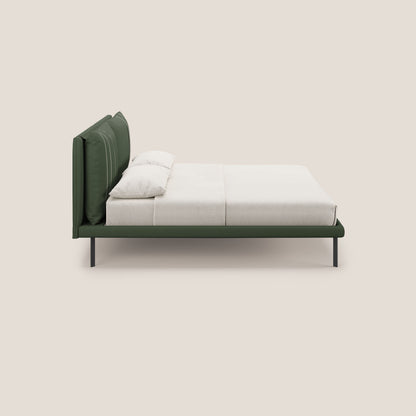 Giselle letto moderno con cuscini testata regolabile con tasche in microfibra impermeabile T11 verde 