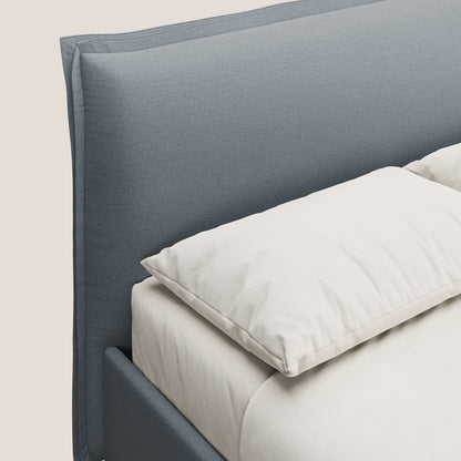 Hans letto contenitore imbottito minimal in tessuto simil cotone impermeabile T19 carta da zucchero 