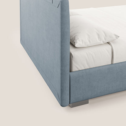 Horus letto imbottito contenitore e presa USB sulla testata in tessuto impermeabile T02 carta da zucchero 