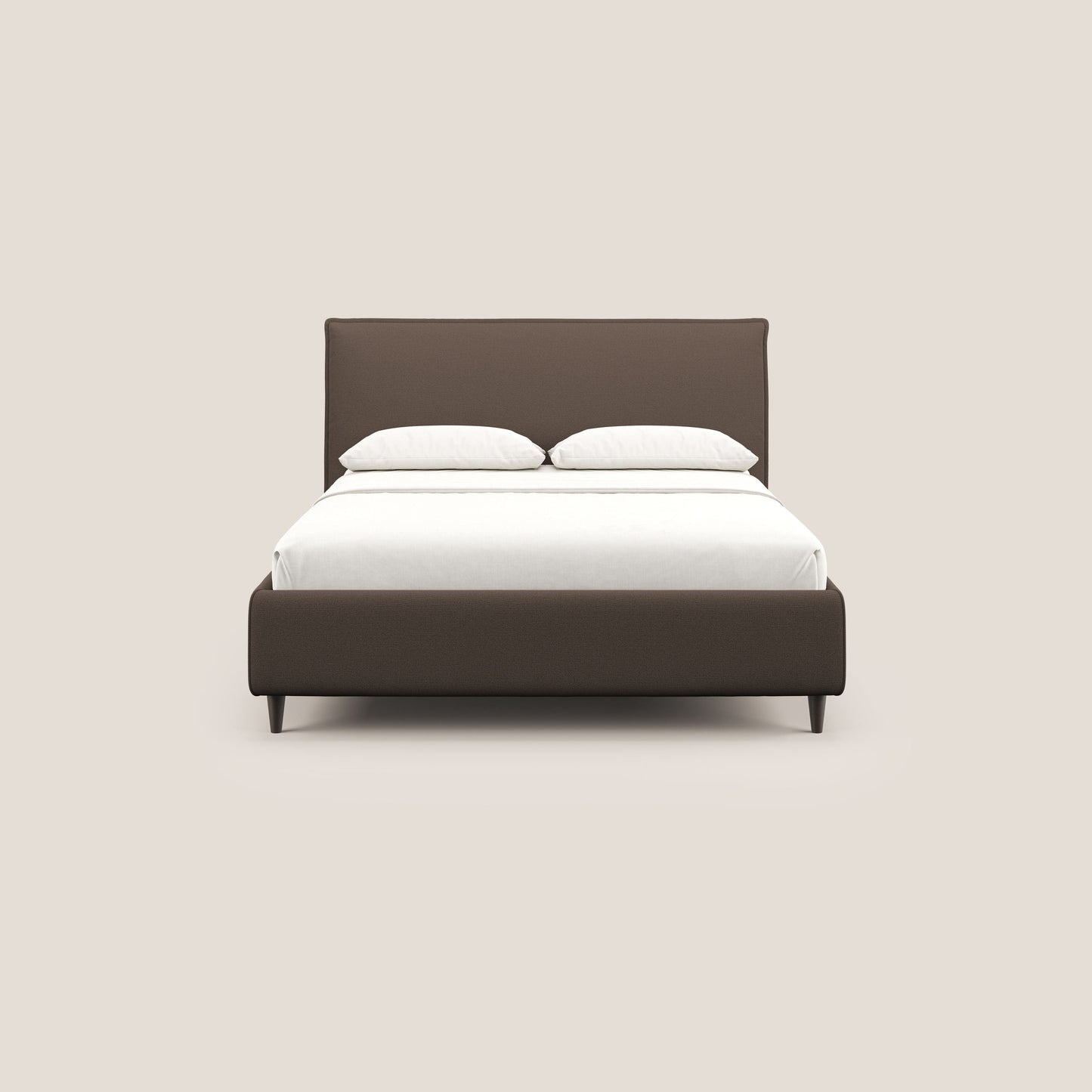 Hunter letto imbottito contenitore sfoderabile in tessuto impermeabile fiammato T19 marrone 