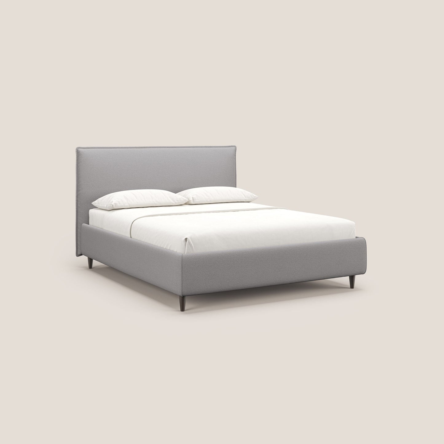 Hunter letto imbottito contenitore sfoderabile in tessuto impermeabile fiammato T19 grigio 