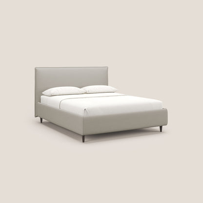 Hunter letto imbottito contenitore sfoderabile in tessuto impermeabile fiammato T19 panna 