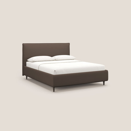 Hunter letto imbottito contenitore sfoderabile in tessuto impermeabile fiammato T19 marrone 