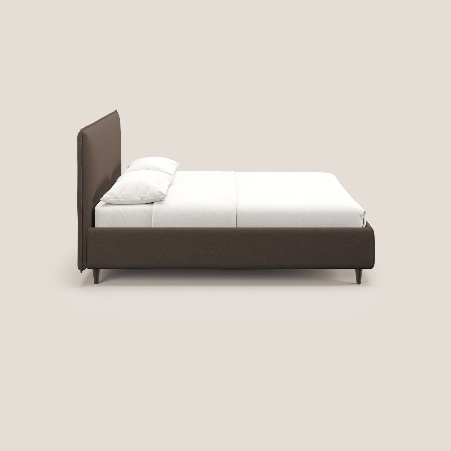 Hunter letto imbottito contenitore sfoderabile in tessuto impermeabile fiammato T19 marrone 