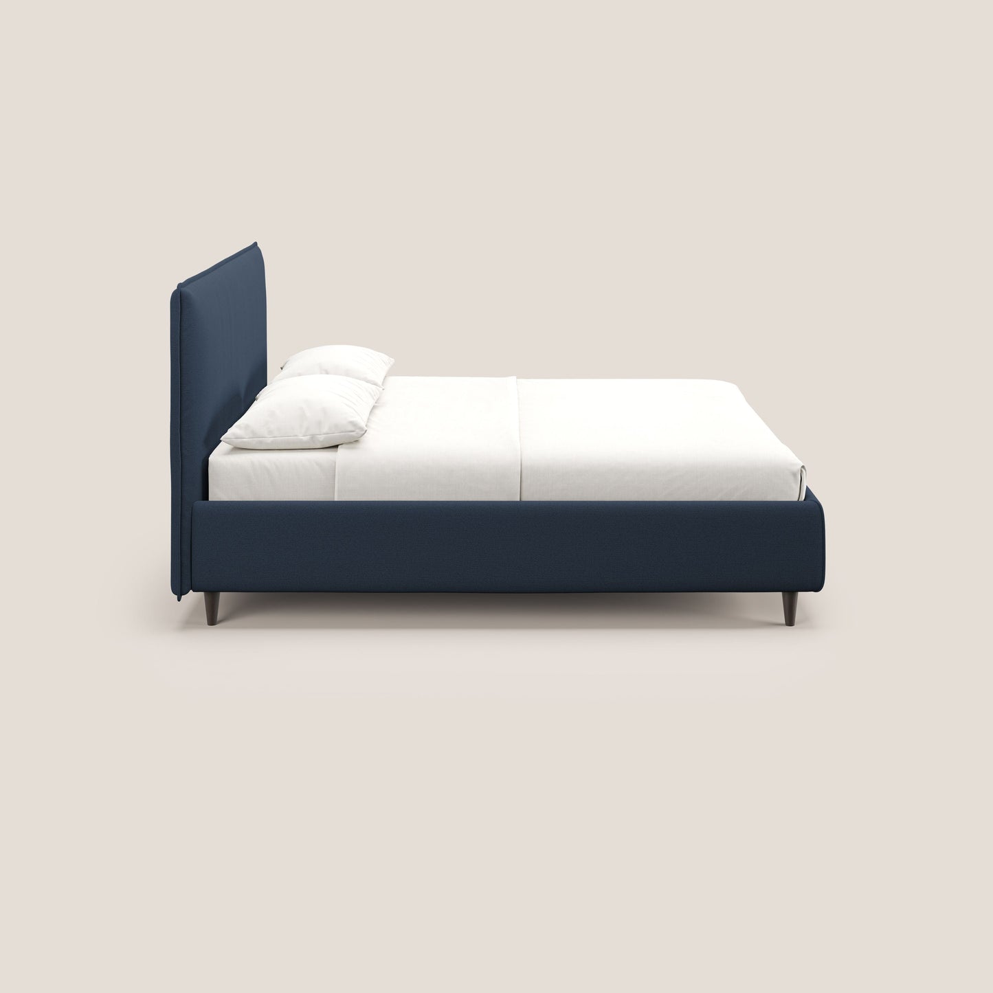 Hunter letto imbottito contenitore sfoderabile in tessuto impermeabile fiammato T19 blu 