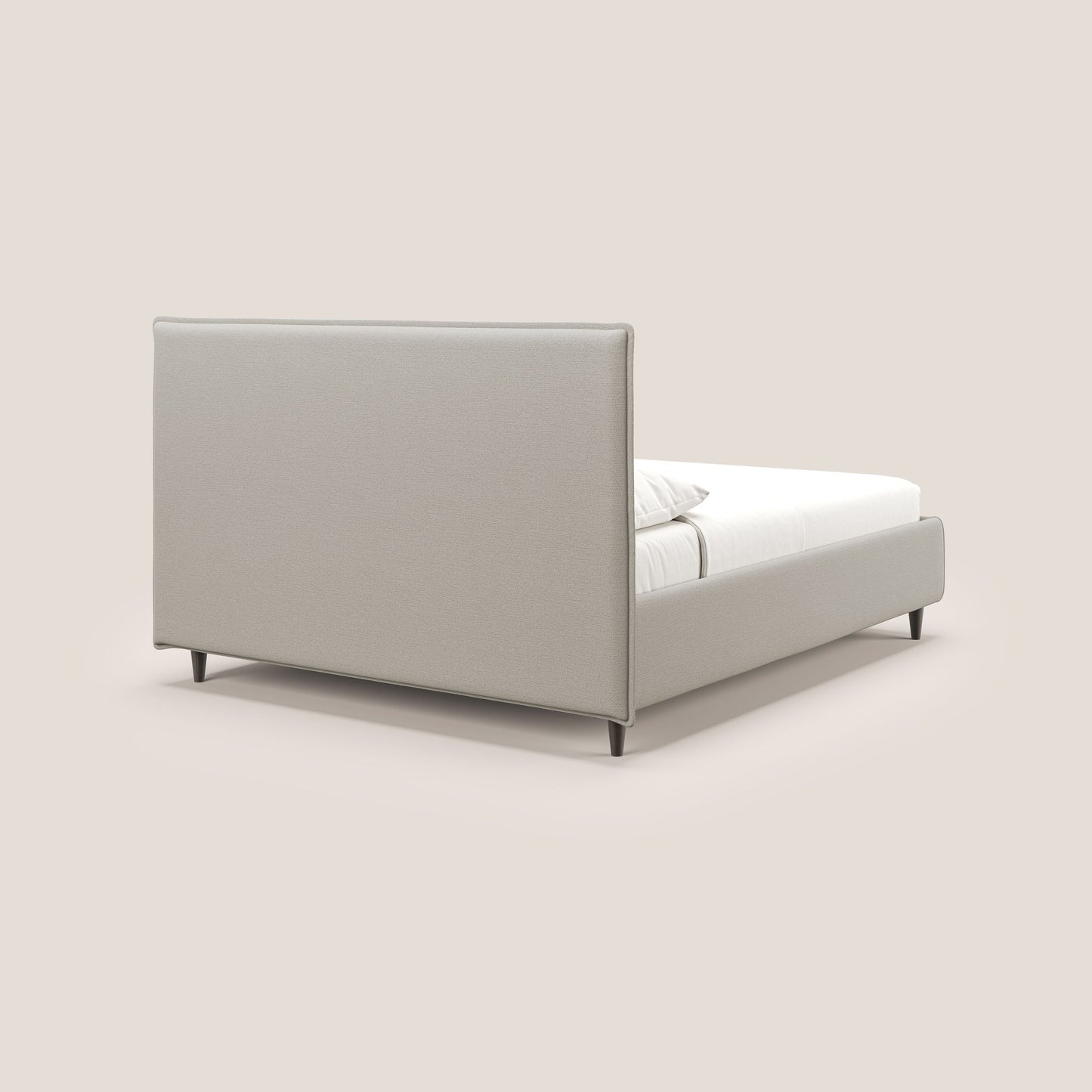 Hunter letto imbottito contenitore sfoderabile in tessuto impermeabile fiammato T19 panna 