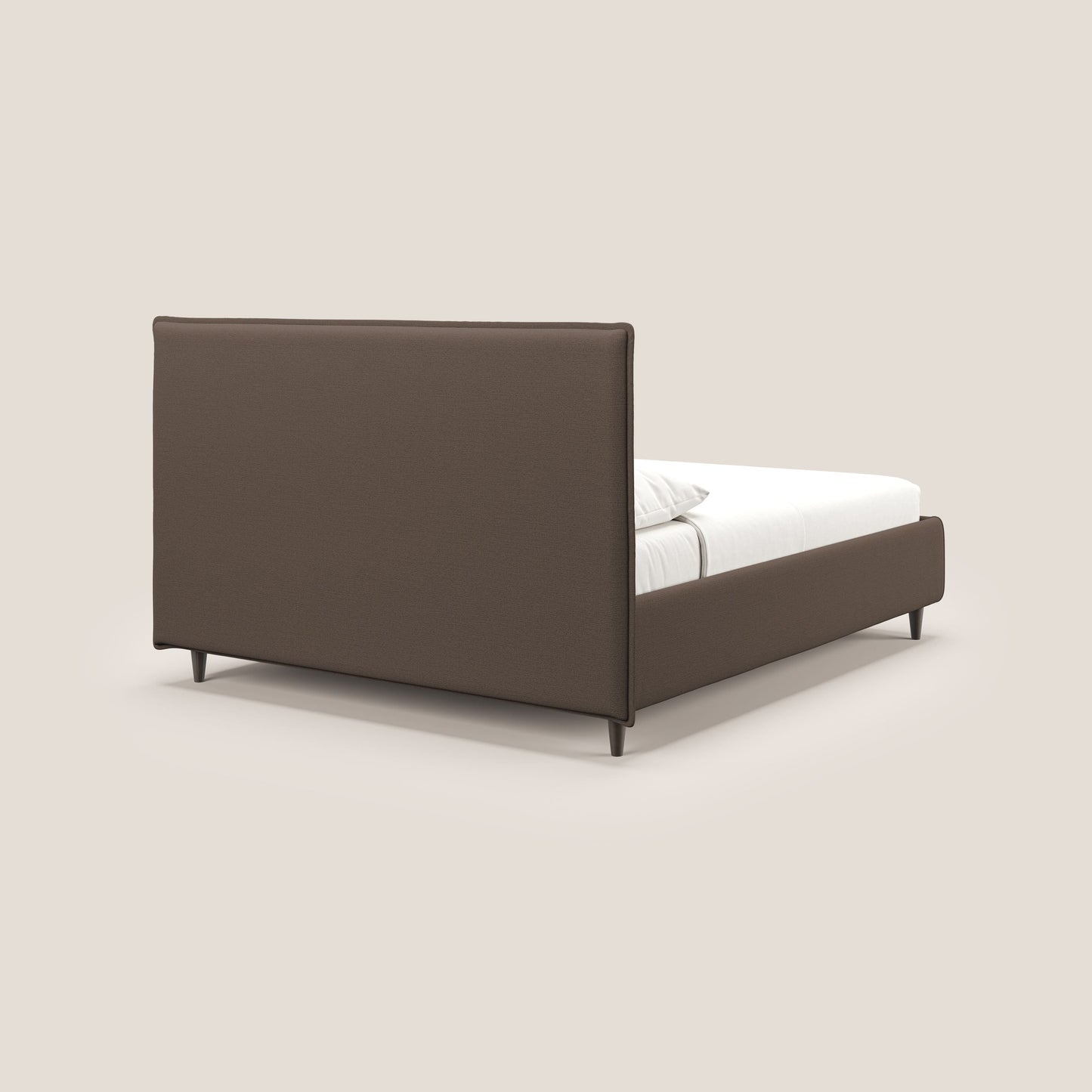 Hunter letto imbottito contenitore sfoderabile in tessuto impermeabile fiammato T19 marrone 