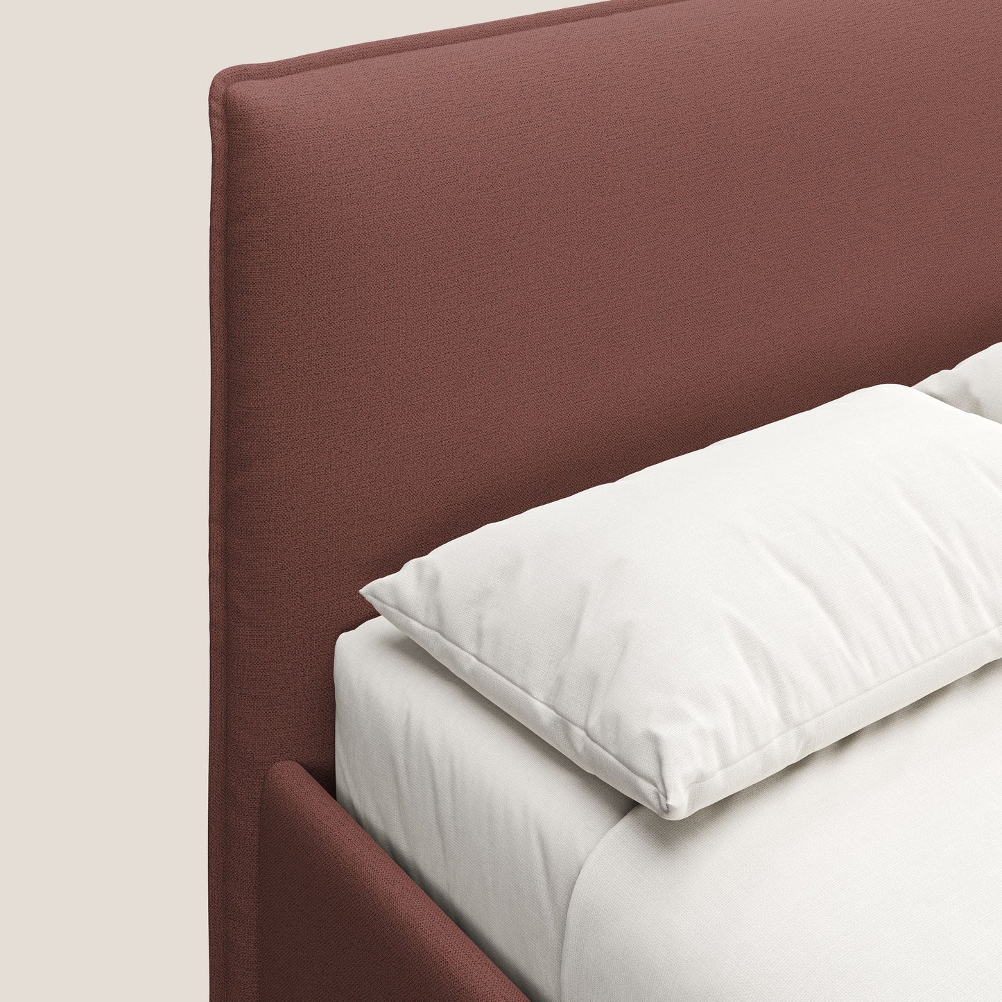 Hunter letto imbottito contenitore sfoderabile in tessuto impermeabile fiammato T19 salmone 