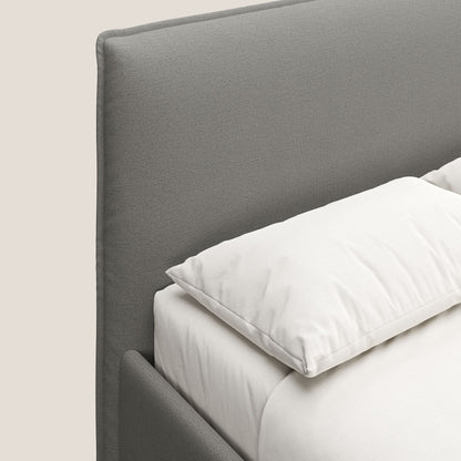 Hunter letto imbottito contenitore sfoderabile in tessuto impermeabile fiammato T19 beige 