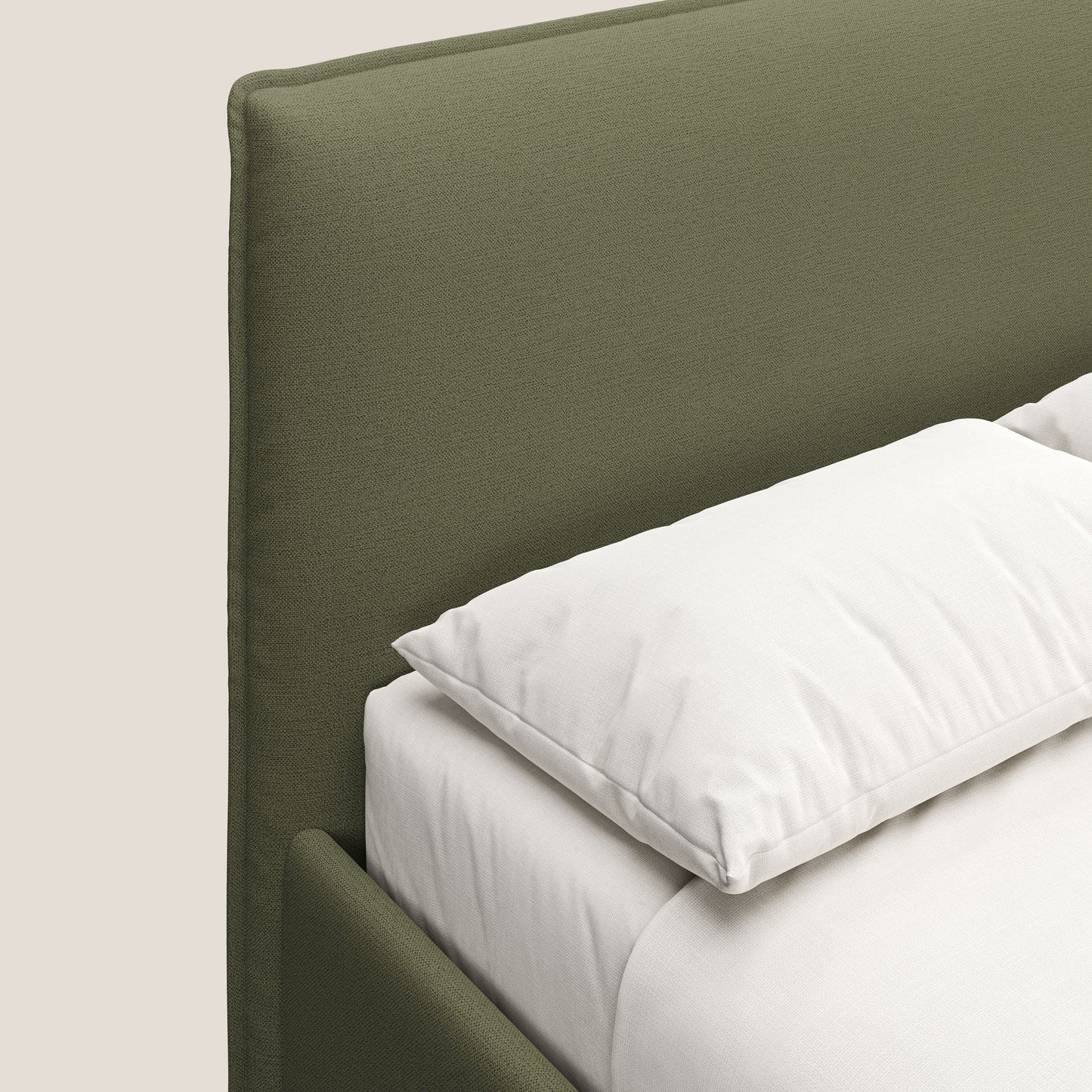 Hunter letto imbottito contenitore sfoderabile in tessuto impermeabile fiammato T19 verde 