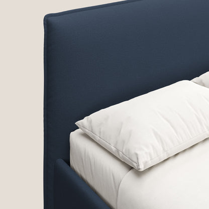 Hunter letto imbottito contenitore sfoderabile in tessuto impermeabile fiammato T19 blu 