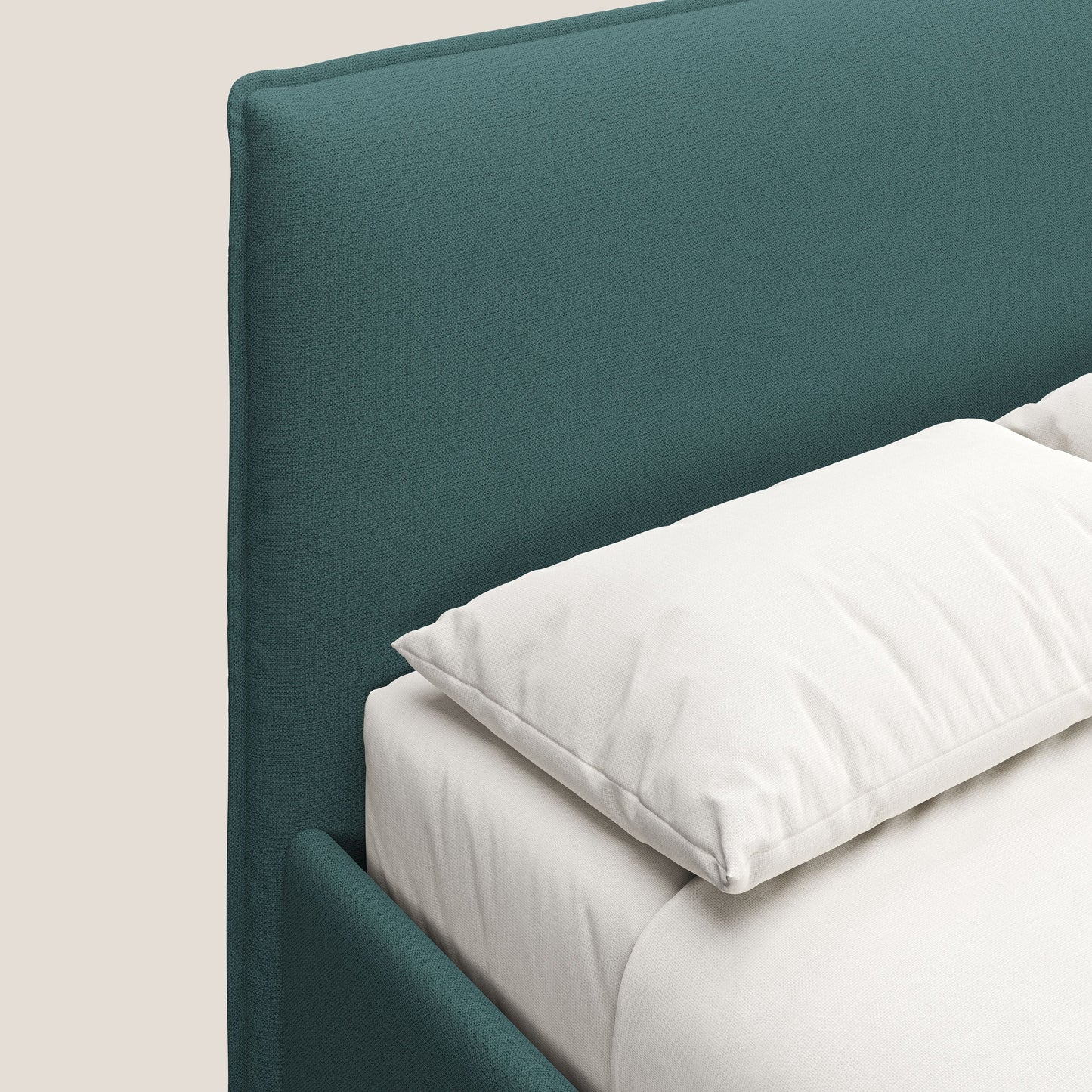 Hunter letto imbottito contenitore sfoderabile in tessuto impermeabile fiammato T19 petrolio 