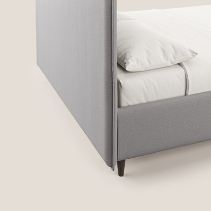 Hunter letto imbottito contenitore sfoderabile in tessuto impermeabile fiammato T19 grigio 