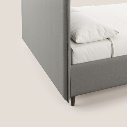 Hunter letto imbottito contenitore sfoderabile in tessuto impermeabile fiammato T19 beige 