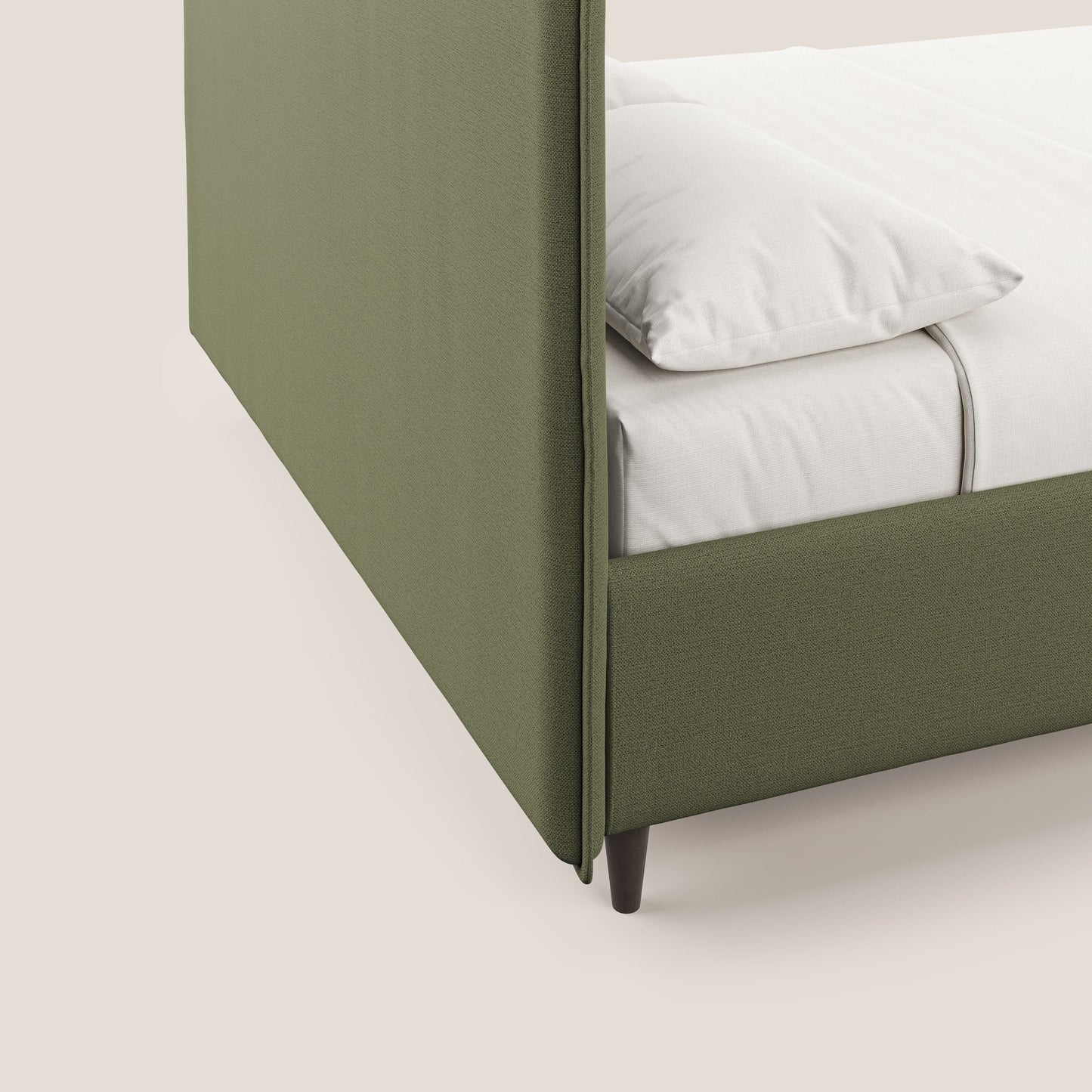 Hunter letto imbottito contenitore sfoderabile in tessuto impermeabile fiammato T19 verde 