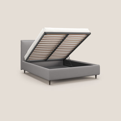 Hunter letto imbottito contenitore sfoderabile in tessuto impermeabile fiammato T19 grigio 