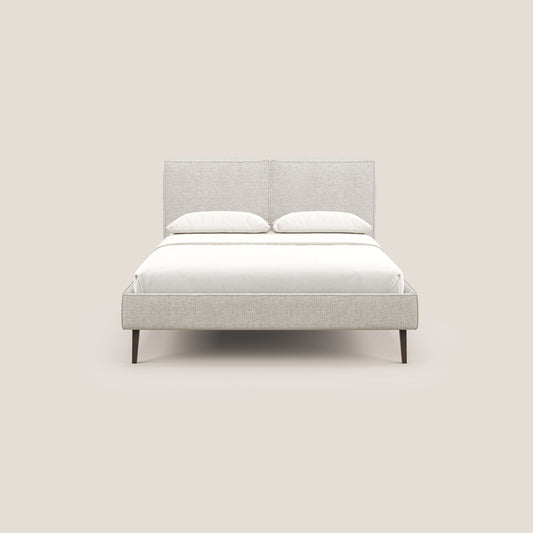 Isotta letto imbottito completamente sfoderabile in morbido tessuto impermeabile T10 panna 