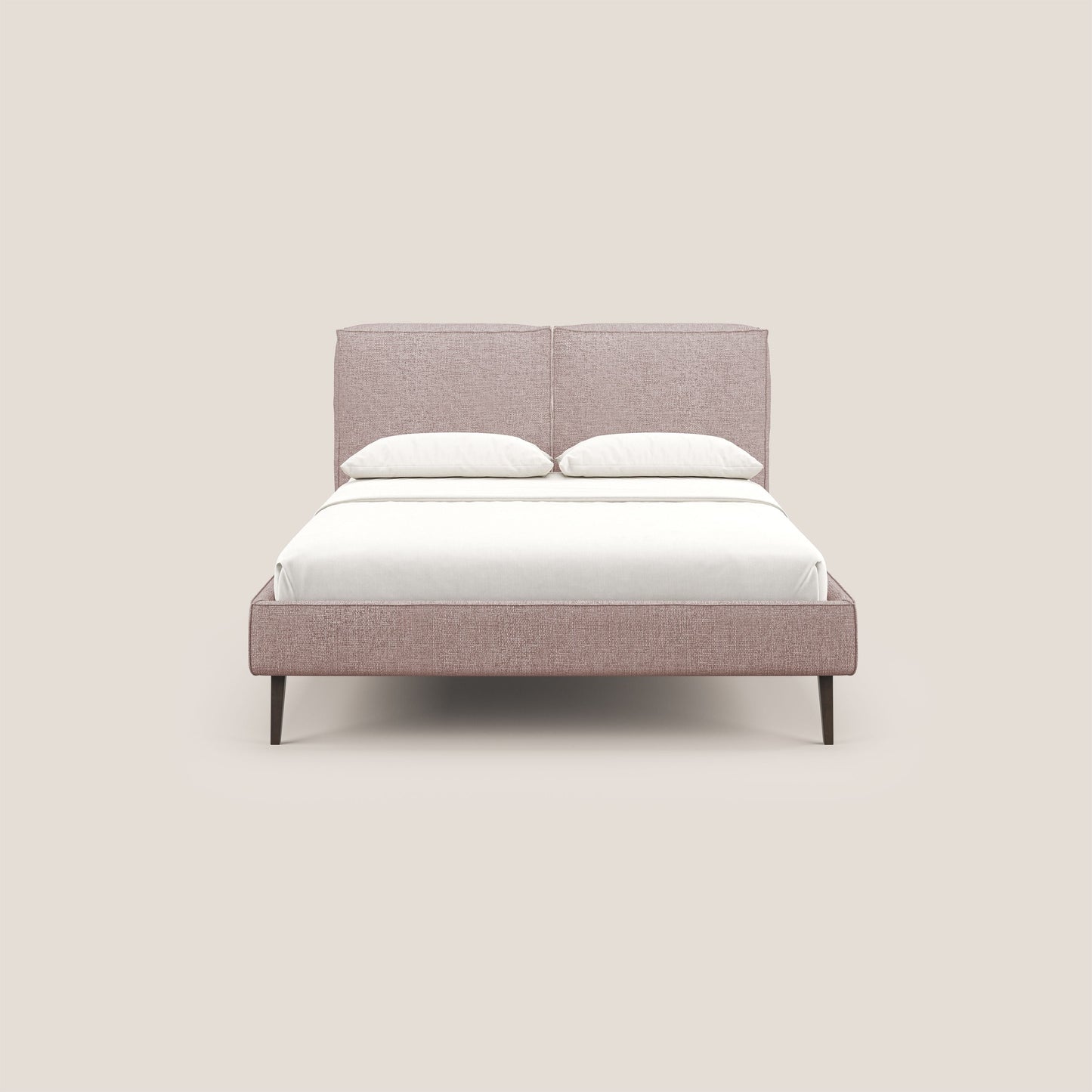 Isotta letto imbottito completamente sfoderabile in morbido tessuto impermeabile T10 rosa 