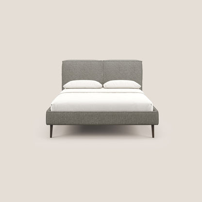 Isotta letto imbottito completamente sfoderabile in morbido tessuto impermeabile T10 talpa 