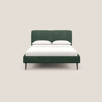 Isotta letto imbottito completamente sfoderabile in morbido tessuto impermeabile T10 verde 