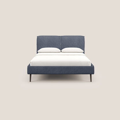 Isotta letto imbottito completamente sfoderabile in morbido tessuto impermeabile T10 blu 