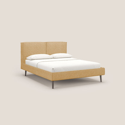 Isotta letto imbottito completamente sfoderabile in morbido tessuto impermeabile T10 giallo 