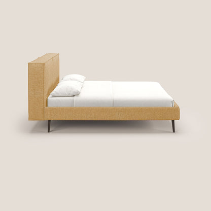 Isotta letto imbottito completamente sfoderabile in morbido tessuto impermeabile T10 giallo 