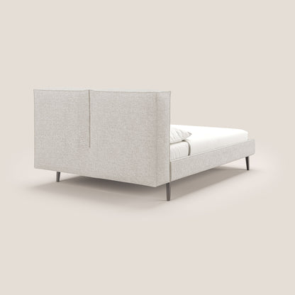 Isotta letto imbottito completamente sfoderabile in morbido tessuto impermeabile T10 panna 