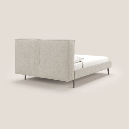 Isotta letto imbottito completamente sfoderabile in morbido tessuto impermeabile T10 beige 