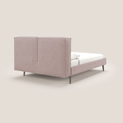 Isotta letto imbottito completamente sfoderabile in morbido tessuto impermeabile T10 rosa 