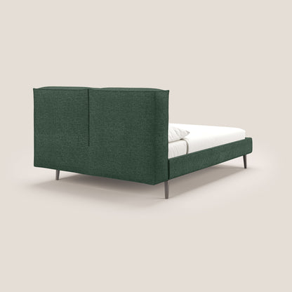 Isotta letto imbottito completamente sfoderabile in morbido tessuto impermeabile T10 verde 