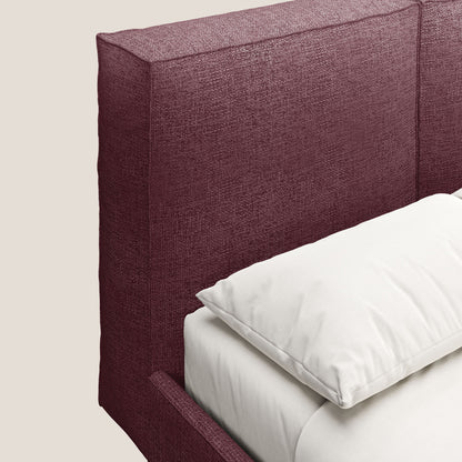 Isotta letto imbottito completamente sfoderabile in morbido tessuto impermeabile T10 bordeaux 