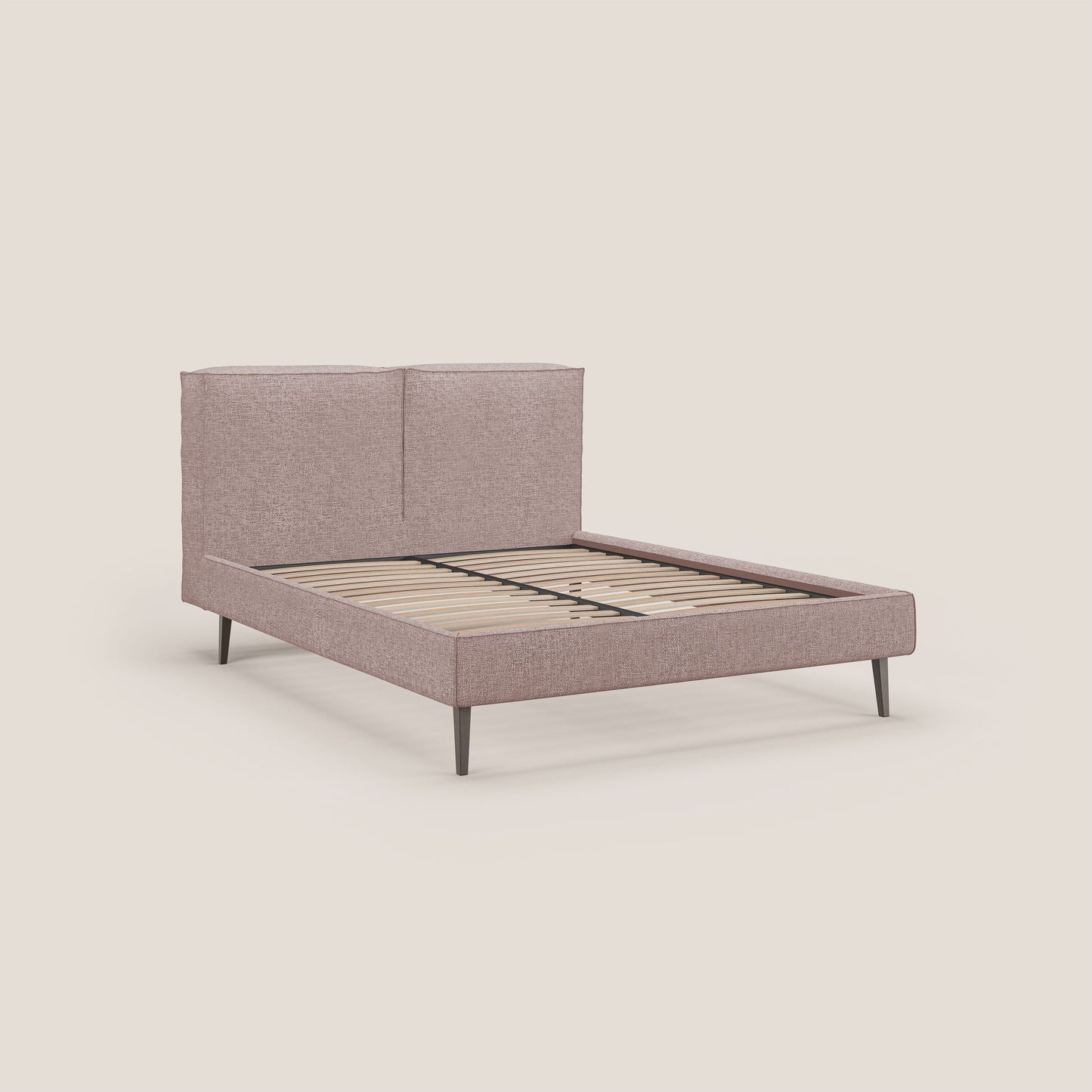 Isotta letto imbottito completamente sfoderabile in morbido tessuto impermeabile T10 rosa 