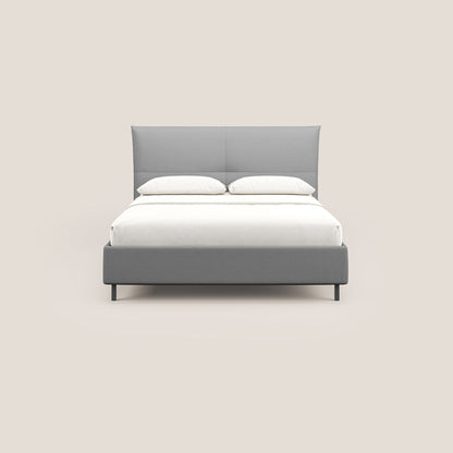 Izumi letto imbottito contenitore con piedi alti in tessuto smacchiabile T05 grigio 