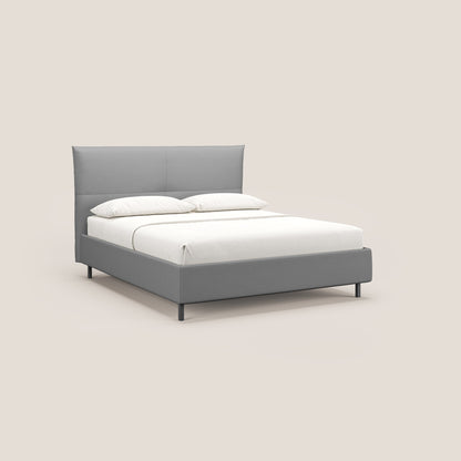 Izumi letto imbottito contenitore con piedi alti in tessuto smacchiabile T05 grigio 