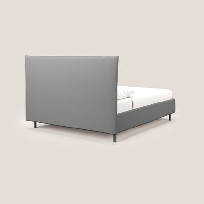 Izumi letto imbottito contenitore con piedi alti in tessuto smacchiabile T05 grigio 
