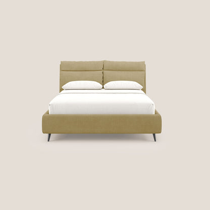 Jerry letto imbottito contenitore e cuscini reclinabili in tessuto smacchiabile T17 giallo