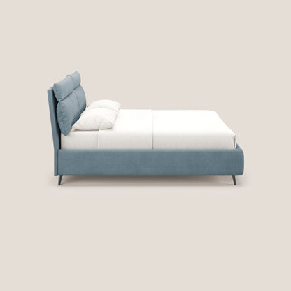 Jerry letto imbottito contenitore e cuscini reclinabili in tessuto smacchiabile T17 carta da zucchero 