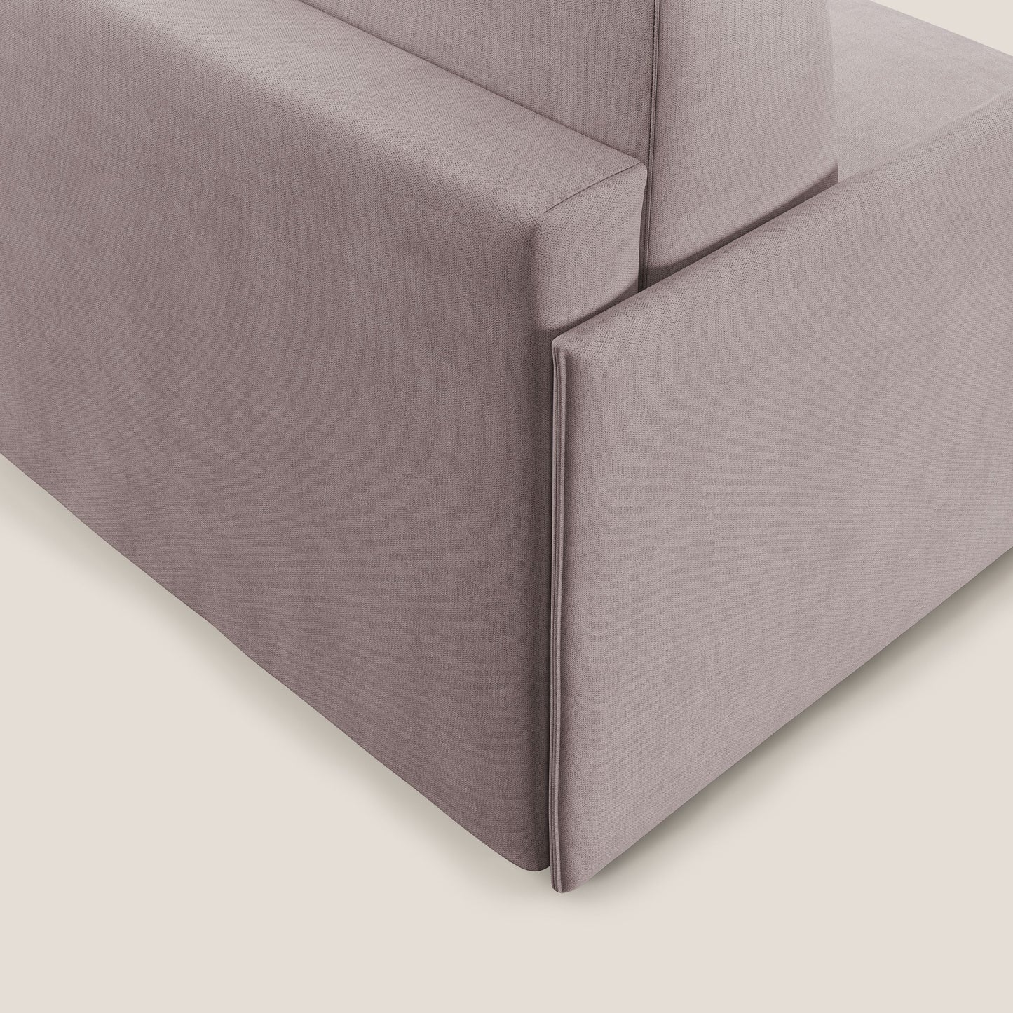 Evans poltrona letto in morbido tessuto impermeabile T02 rosa