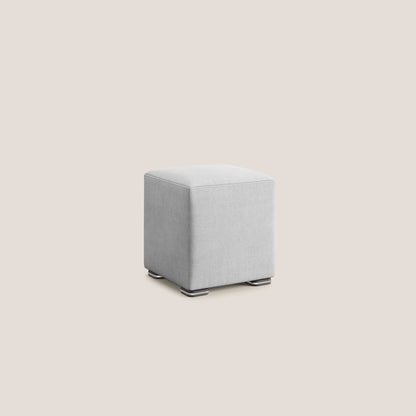 Pouf cubo in morbido tessuto impermeabile T02 grigio chiaro